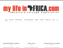 Tablet Screenshot of mylifeinafrica.com